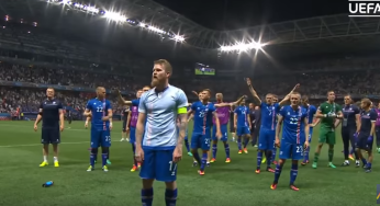 (((VIDEO))) Islandia festeja al estilo vikingo tras eliminar a Inglaterra