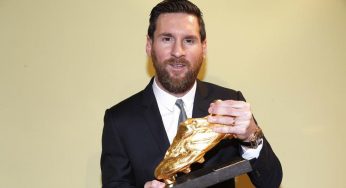 Messi recibe su sexta Bota de Oro
