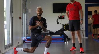 Neymar regresa al PSG, entrenó y sostuvo una reunión tres horas