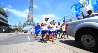 Antorcha Centroamericana rumbo a Jalpatagua