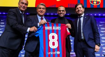 (((VIDEO))) Así fue la presentación de Dani Alves con el Barcelona