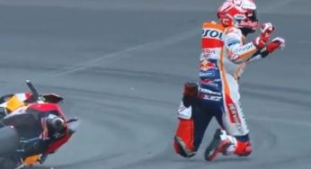 (((VIDEO))) Espectacular momento tras una caída en la motovelocidad