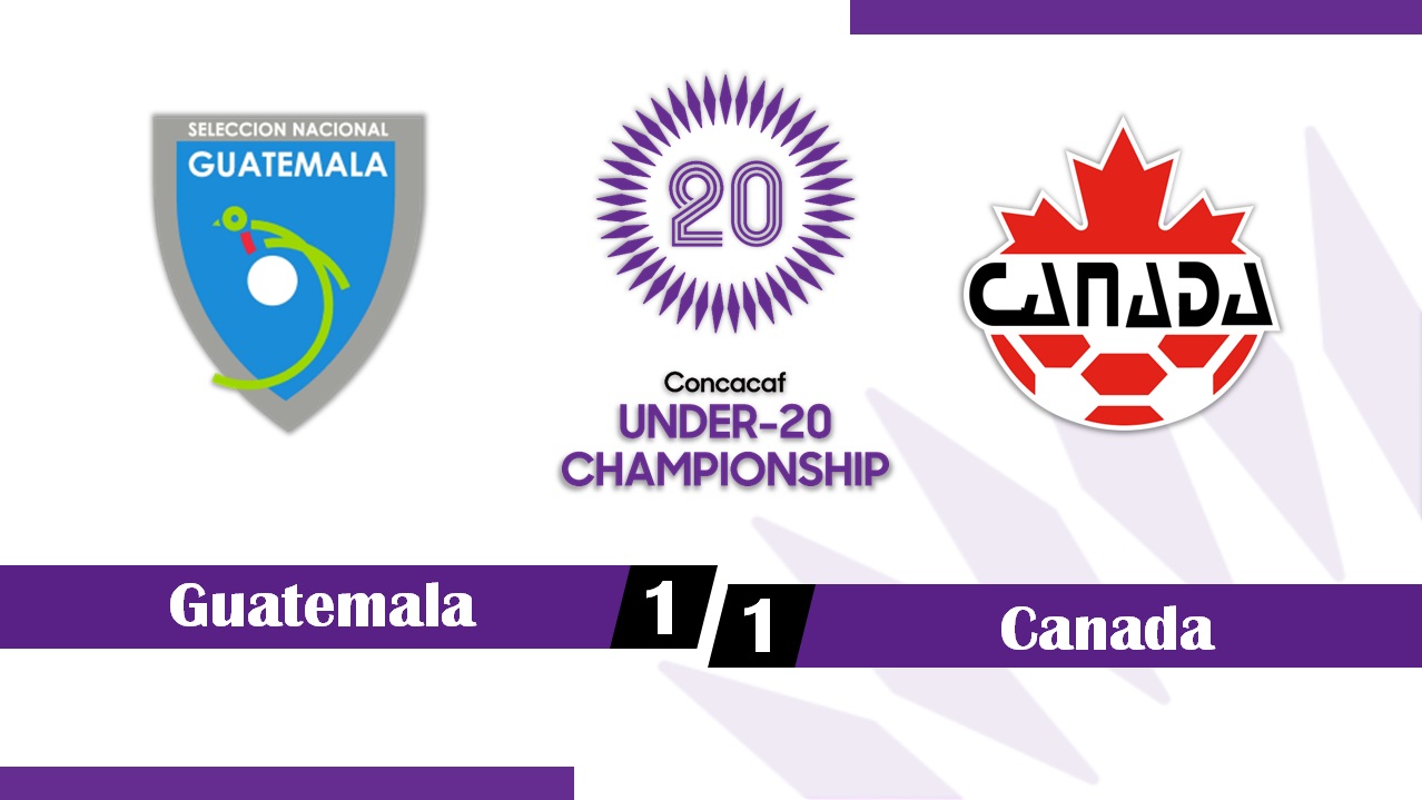 Campeonato Sub 20 de Concacaf Guatemala 11 Canada 26/06/2022