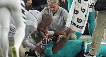(((VIDEO))) NFL: Tagovailoa queda conmocionado tras escalofriante golpe