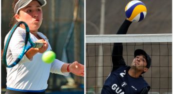 Tenis de campo y voleibol con actividad fuera del país