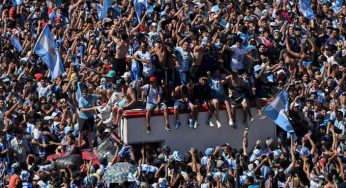 (((VIDEO))) Llegada de la selección argentina tras ganar el Mundial