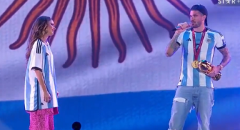 Rodrigo De Paul y Leandro Paredes celebraron el Mundial en el show de Tini Stoessel